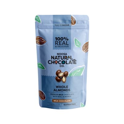 Noosa Natural Almonds Roasted Milk Chocolate 100g